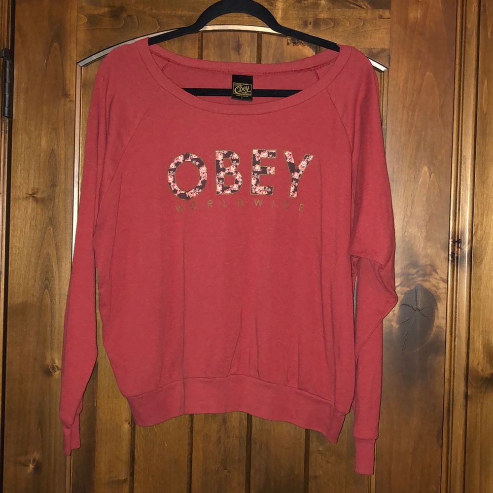 Obey knit top, rust
